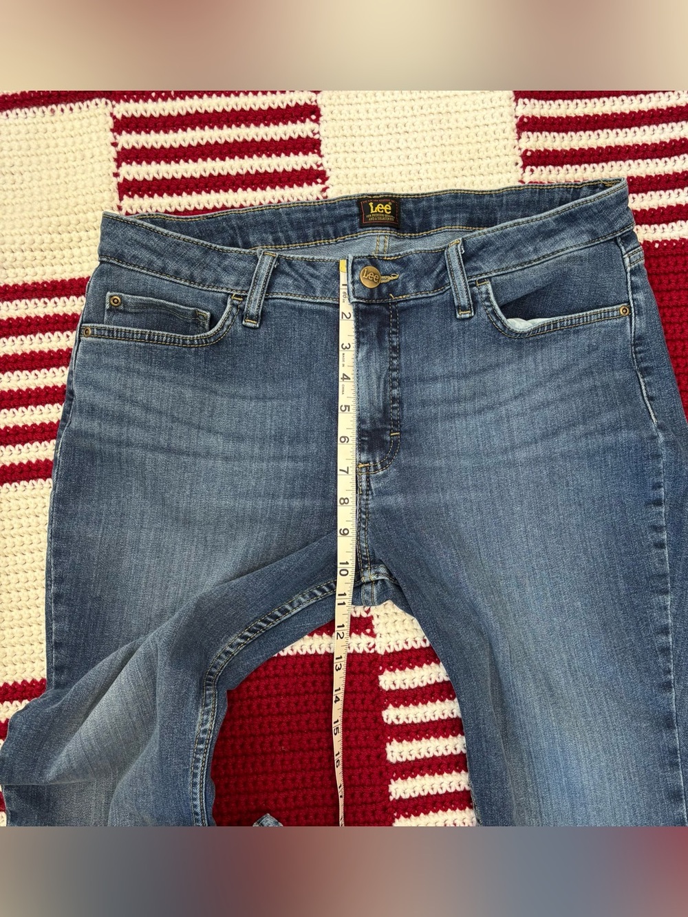 Lee Women's Mid-Rise Bootcut Jeans, Sz 14 Short, H.D. Lee Company 101CMVEW9 - Picture 6 of 16